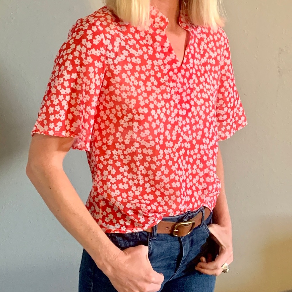 Vintage Floral Blouse